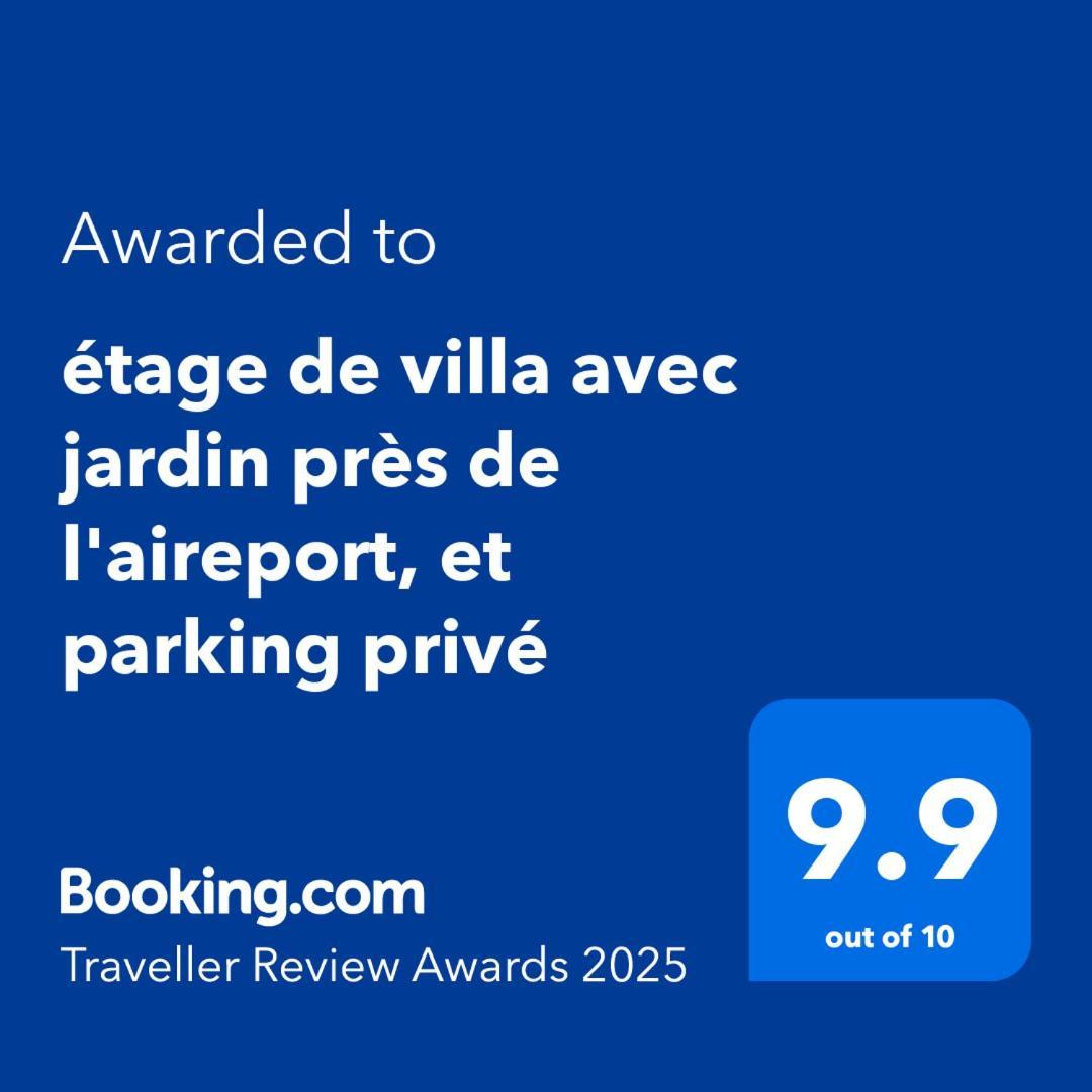 Etage De Villa Avec Jardin, Pres De L'Aireport Et Parking Prive Ariana Extérieur photo